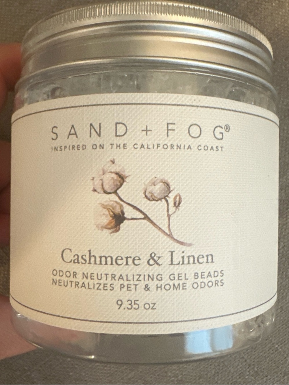 SAND+FOG Cashmere & Linen Odor Neutralizing Gel Beads
